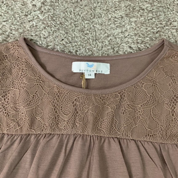 Peyton Bre size 14 brown top - Picture 11 of 11